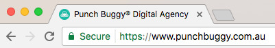 Secure HTTPS Page Address Bar