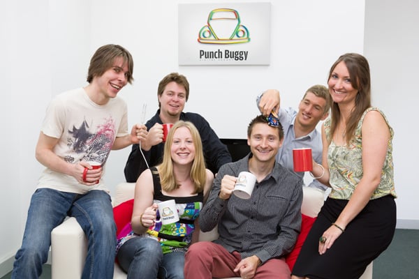 The Punch Buggy team couldn't stay sensible for too long