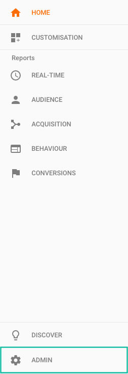 Google Analytics Example Image Step 1