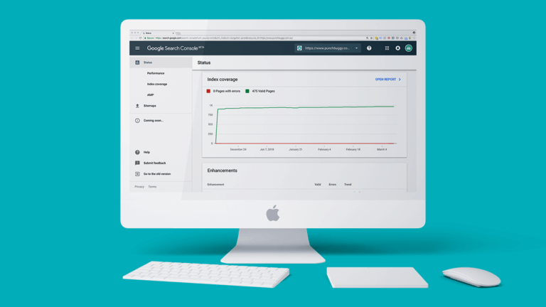 New Google Search Console on Desktop